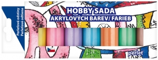 Sada akrylových barev 7 x 15 g, PERLEŤ (6134)